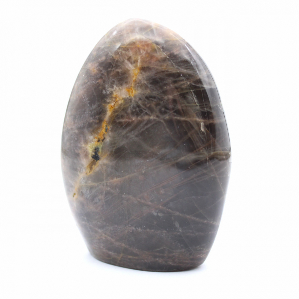 Roche de Microcline noire polie