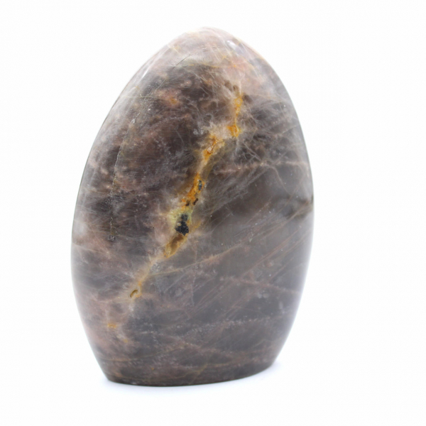 Roche de Microcline noire polie