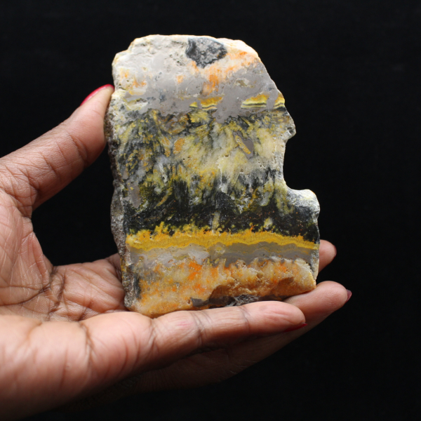 Plaque décorative de Jaspe Bumblebee - 130g