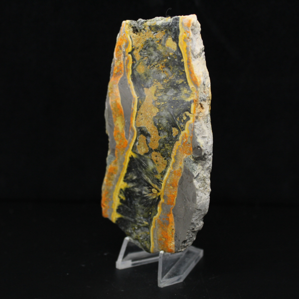 Tranche épaisse de Jaspe Bumblebee poli