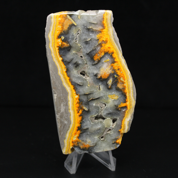 Tranche robuste de Jaspe Bumblebee d'Indonésie