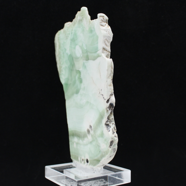 Tranche d’Aragonite verte naturelle pour décoration