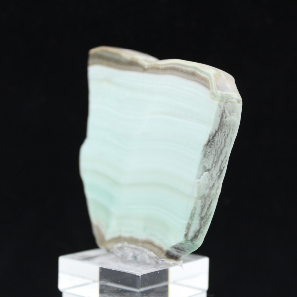 Tranche d’Aragonite verte pour collection de minéraux