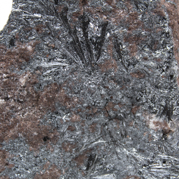 Pyrolusite Maroc, Fragment de roche Cristallisation