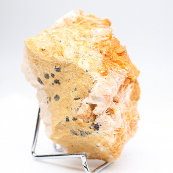 Barytine orange marocaine à cristaux naturels