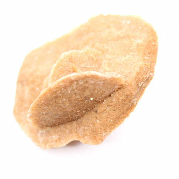 Rosette minérale du Maroc : cristallisation de gypse