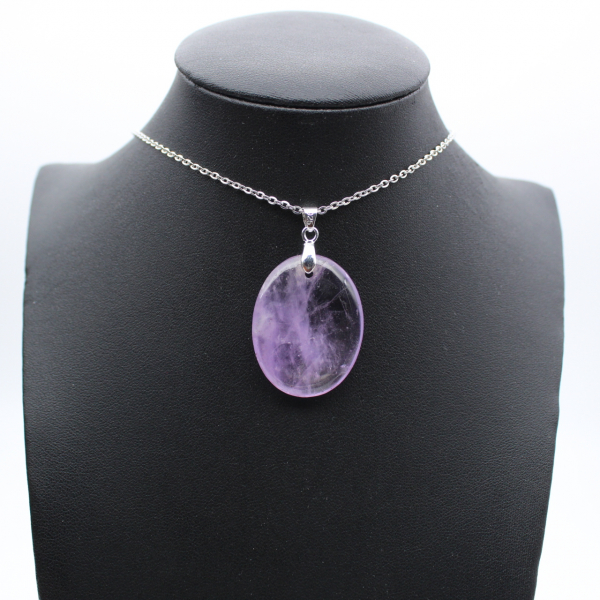Pendentif en Quartz Violet Madagascar - Élégance Minérale