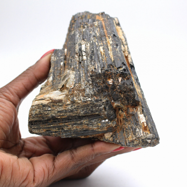 Cristal de Tourmaline Noire Brute - Origine Madagascar