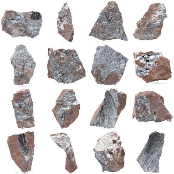 Pyrolusite, Spécimen Authentique sur Matrice