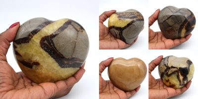 Coeurs en minéraux Madagascar collection décembre 2022