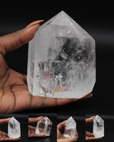 Prismes cristal de roche Madagascar collection novembre 2023
