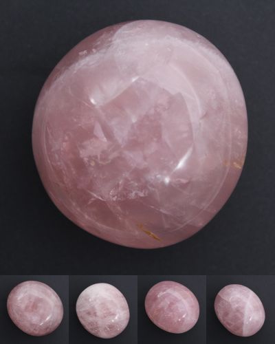 Galets en quartz rose Madagascar collection novembre 2023