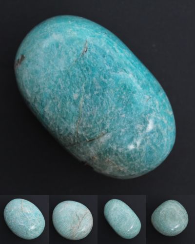 Galets amazonite Madagascar collection novembre 2023