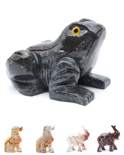 Animaux stéatite Pérou collection juillet 2024
