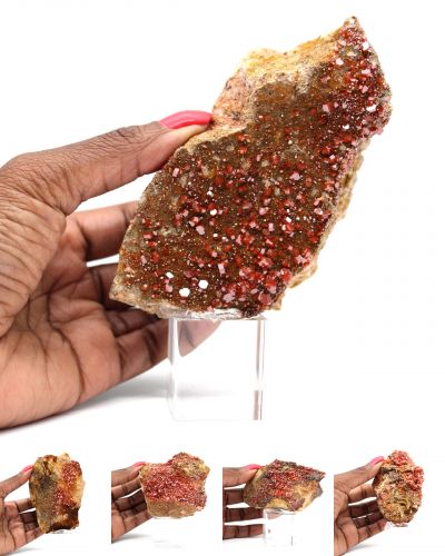 Cristaux vanadinite Maroc collection décembre 2024