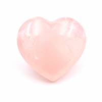 Coeur en quartz rose de Madagascar