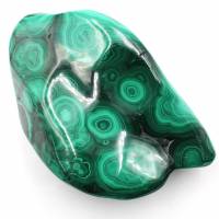 Pierre de malachite forme abstraite d'ornement