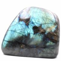 Bloc de pierre de Labradorite pour décoration et collection