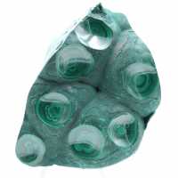 Malachite naturelle semi-polie