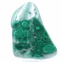 Bloc en malachite poli
