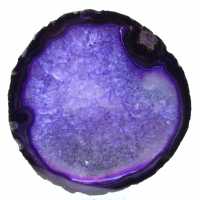 Décoration en agate violette