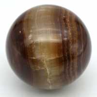 Sphère en calcite marron