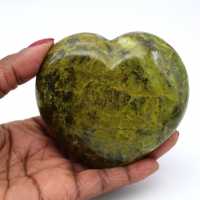 Coeur en opale verte