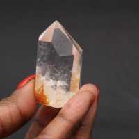 Prisme de quartz a inclusion