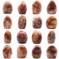 Roche polie en quartz rouge