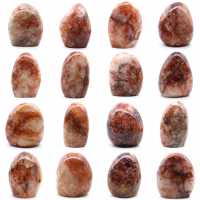 Roche polie en quartz rouge