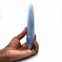 Bâton de massage en calcite bleue