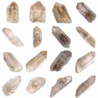 Cristal de quartz fumé bi-terminé