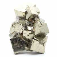 Pyrite avec cristaux de calcite et de quartz