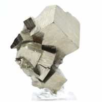 Pyrite naturelle sur socle