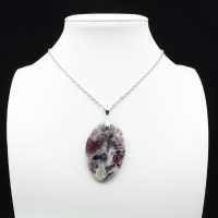 Pendentif Oval en Lépidolite