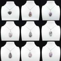 Pendentif Goutte en Lépidolite