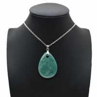 Pendentif amazonite en forme de goutte