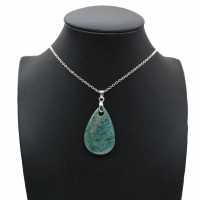 Pendentif amazonite en forme de goutte