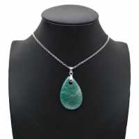 Pendentif amazonite en forme de goutte