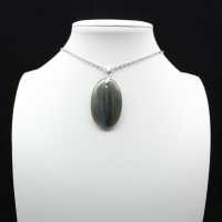 Pendentif ovale en Labradorite