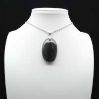 Pendentif ovale en Labradorite