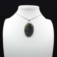 Pendentif ovale en Labradorite