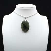 Pendentif ovale en Labradorite