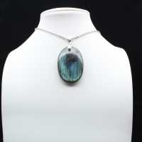 Pendentif ovale en Labradorite