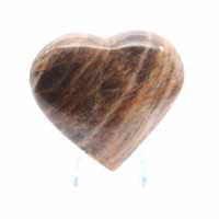 Coeur en pierre de microcline de Madagascar
