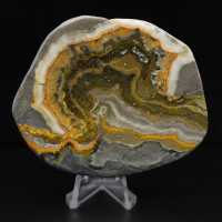 Ornement Poli Jaspe Bumblebee Indonésie Rare