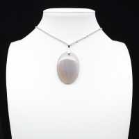 Pendentif en agate rubanée