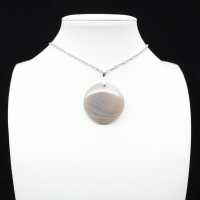 Pendentif en agate rubanée