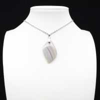 Pendentif en agate rubanée