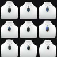 Pendentif ovale en Labradorite